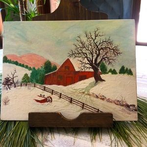WINTER& THE BIG RED BARN!